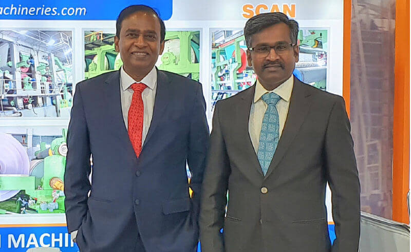 (From left to right) Mr. Vinod Nargunam, Director and Mr. Christy Selvan, Director, Scan Machineries Private Limited - Paper and Pulp Industry